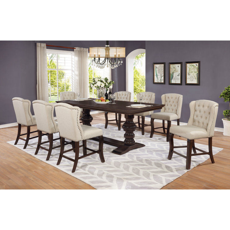 Canora Grey Sabin Counter Height Extendable Dining Set Wayfair